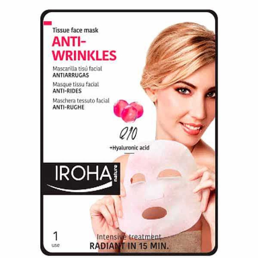 IROHA Nature Iroha Nature Mascarilla Facial De Papel Antiarrugas Mascarillas Faciales