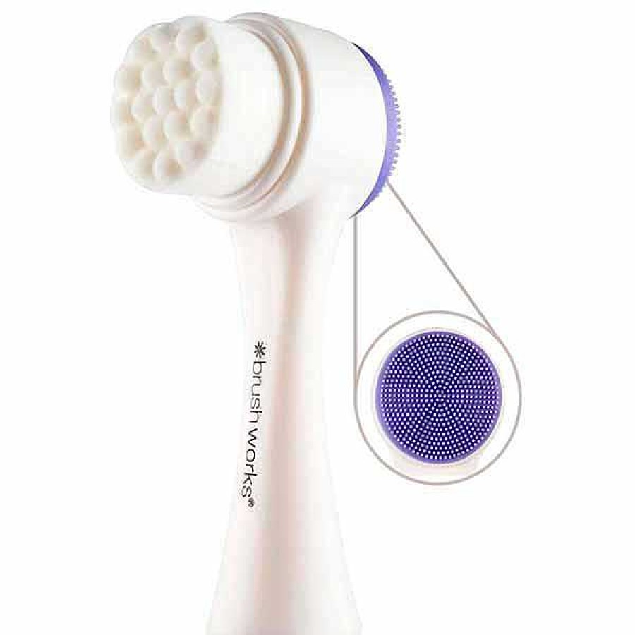 BrushWorks Brushworks Cepillo Facial Con Cabezal Doble. Cremas De D A