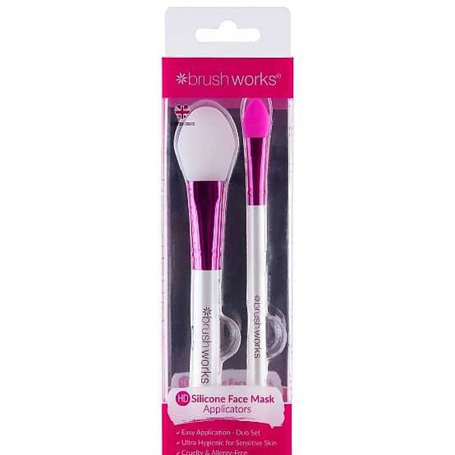 BrushWorks Brushworks Pack De 2 Brochas Para Mascarillas Faciales Silicone Face Mask Mascarillas Faciales