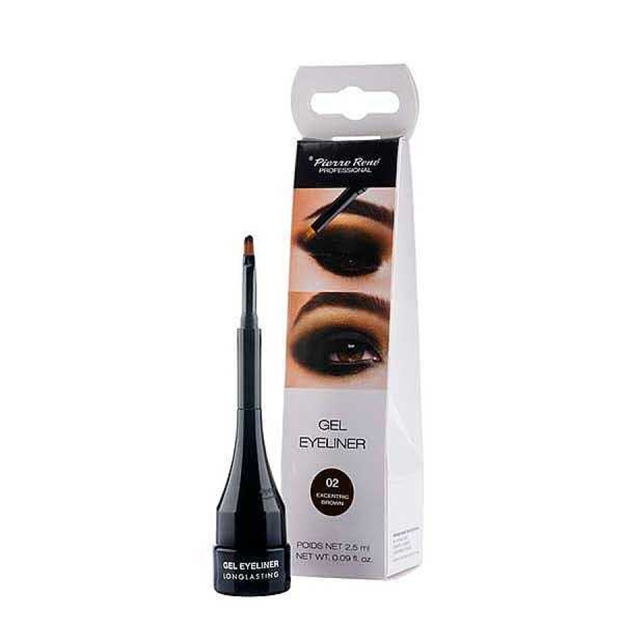 Pierre Rene Pierre Rene Eyeliner En Gel 02 Brown Perfiladores De Ojos