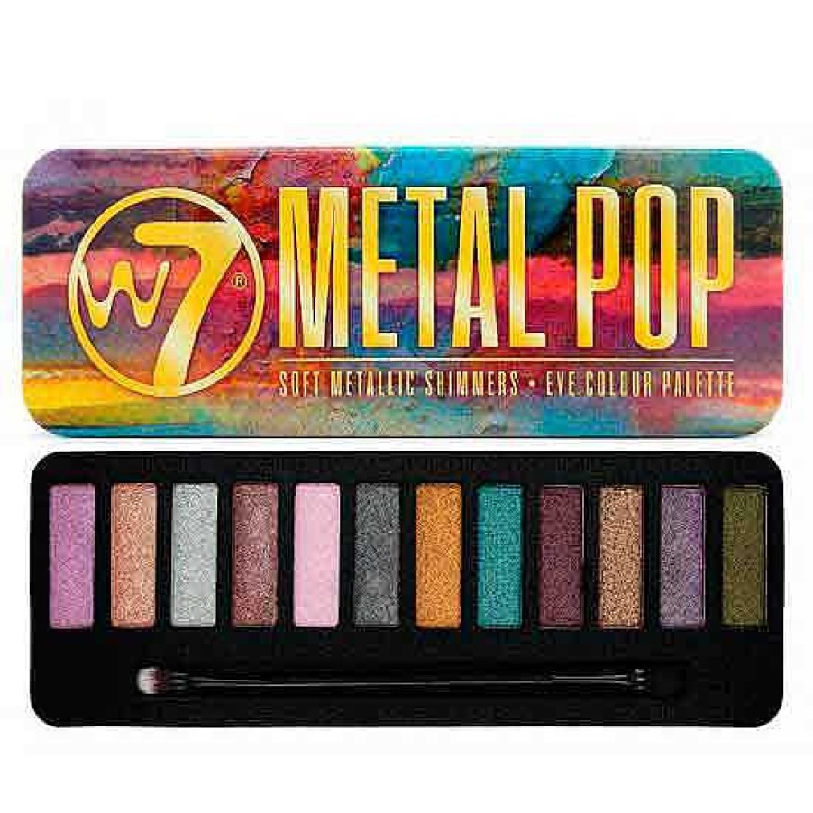 w7 W7 Paleta 12 Sombras Metal Pop Paletas / Sombras De Ojos