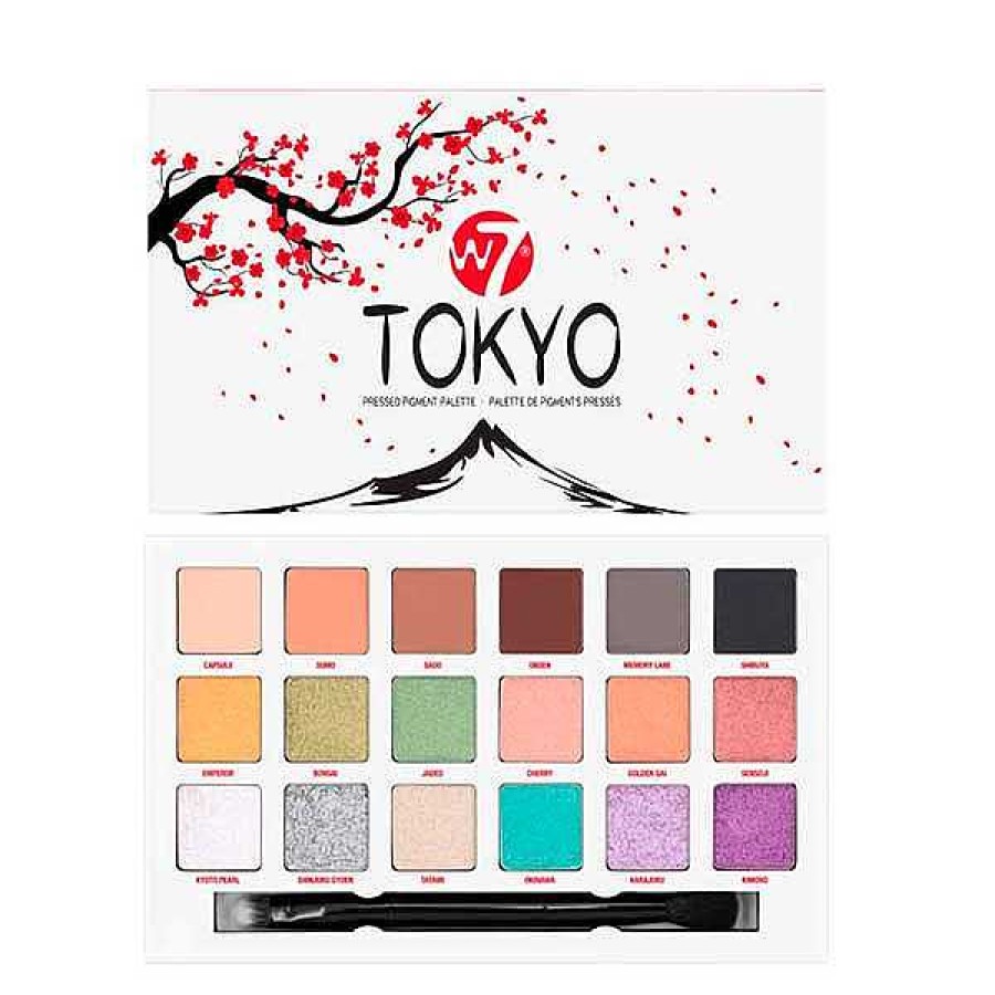 w7 W7 Tokyo Paleta Pigmentos Prensados Paletas / Sombras De Ojos