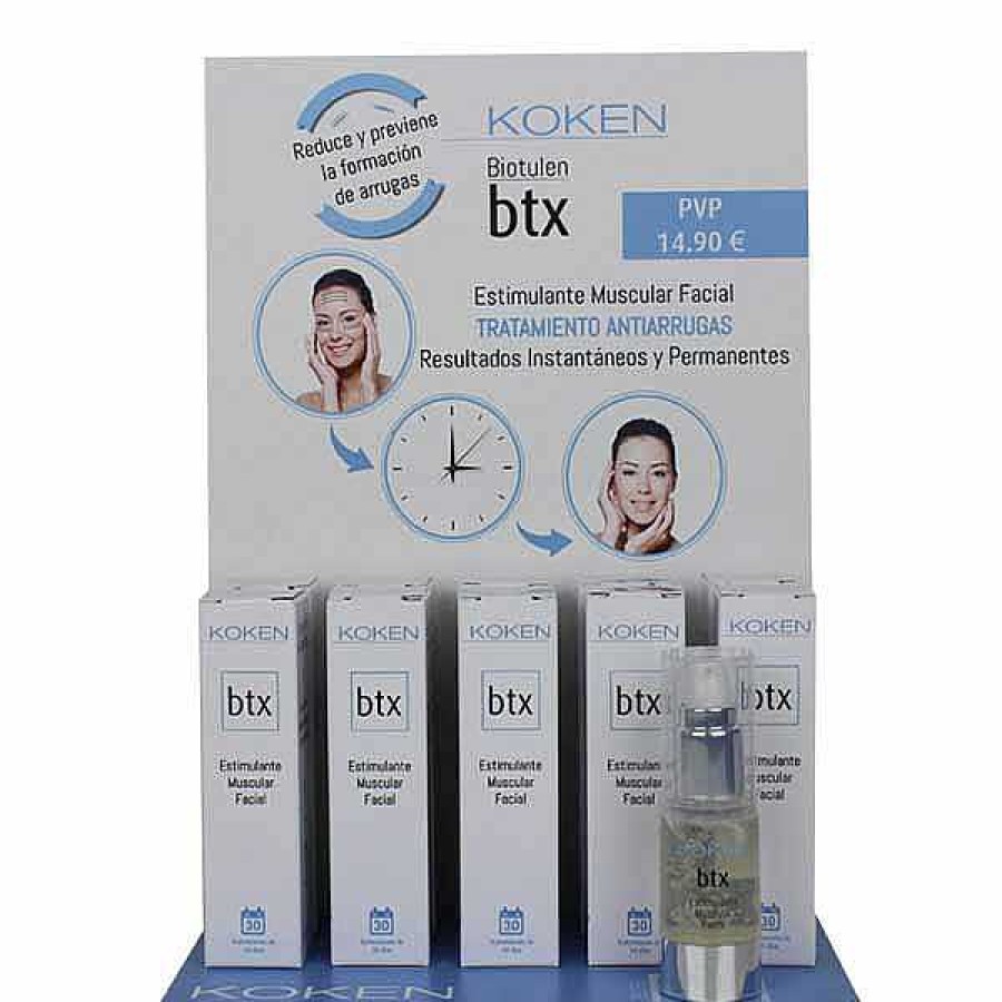 Expositores Koken Expositor 10 Unidades + Tester S Rum Biotulen 20 Ml Cremas De D A