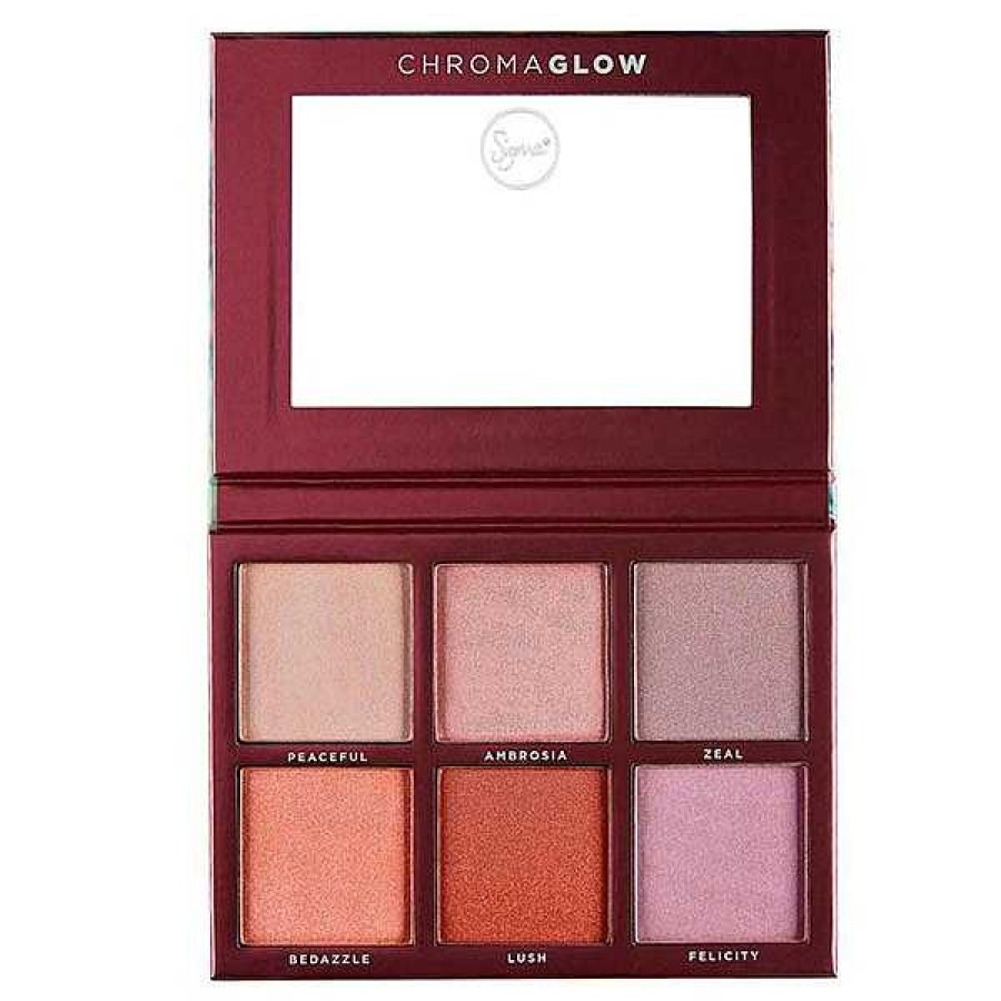 Sigma Beauty Maquillaje Sigma Beatuy Paleta De Iluminadores Chroma Glow Shimmer & Highlight Palette Iluminadores