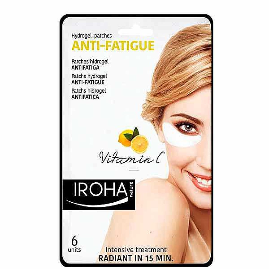 IROHA Nature Iroha Nature Parches Para Ojos De Hydrogel Antifatiga Con Vitamina C Contorno De Ojos