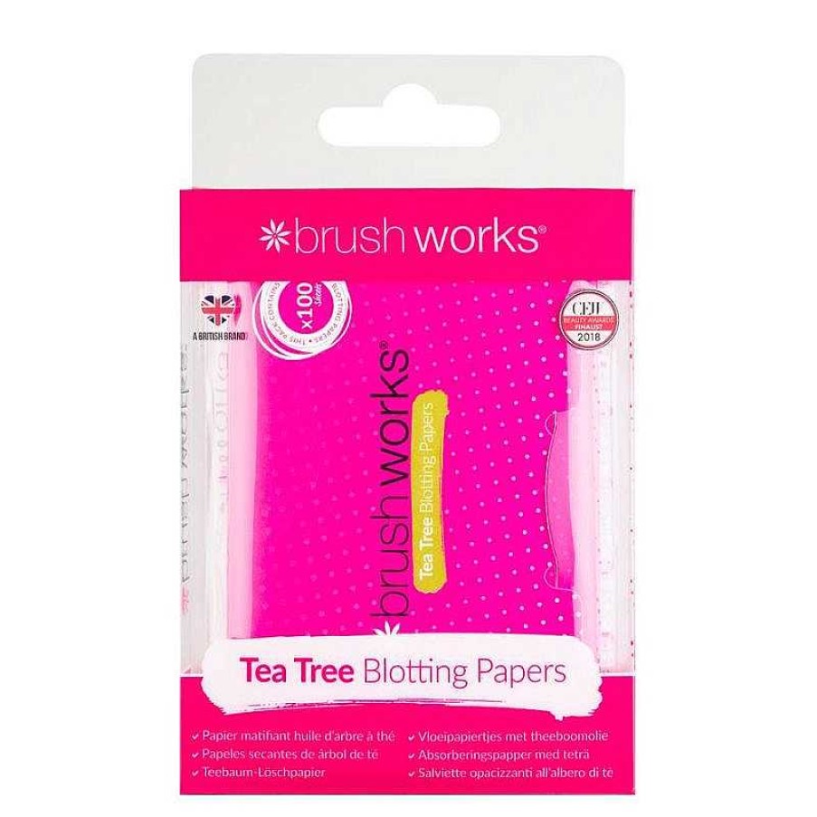 BrushWorks Brushworks Papeles Matificantes De Arbol De T Bases De Maquillaje