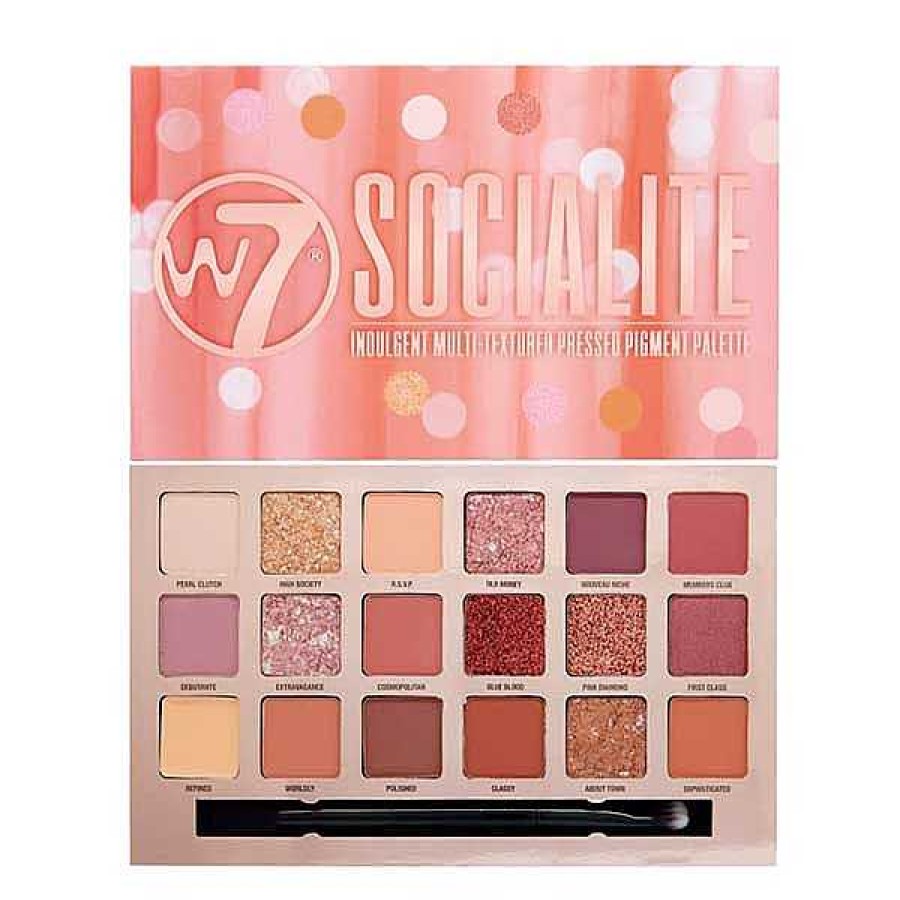 w7 W7 Paleta 18 Sombras Socialite Paletas / Sombras De Ojos