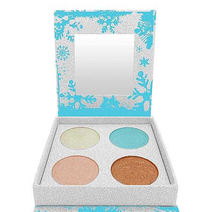 w7 W7 Paleta De 4 Iluminadores Frosted: Festive Icy Shimmers Iluminadores