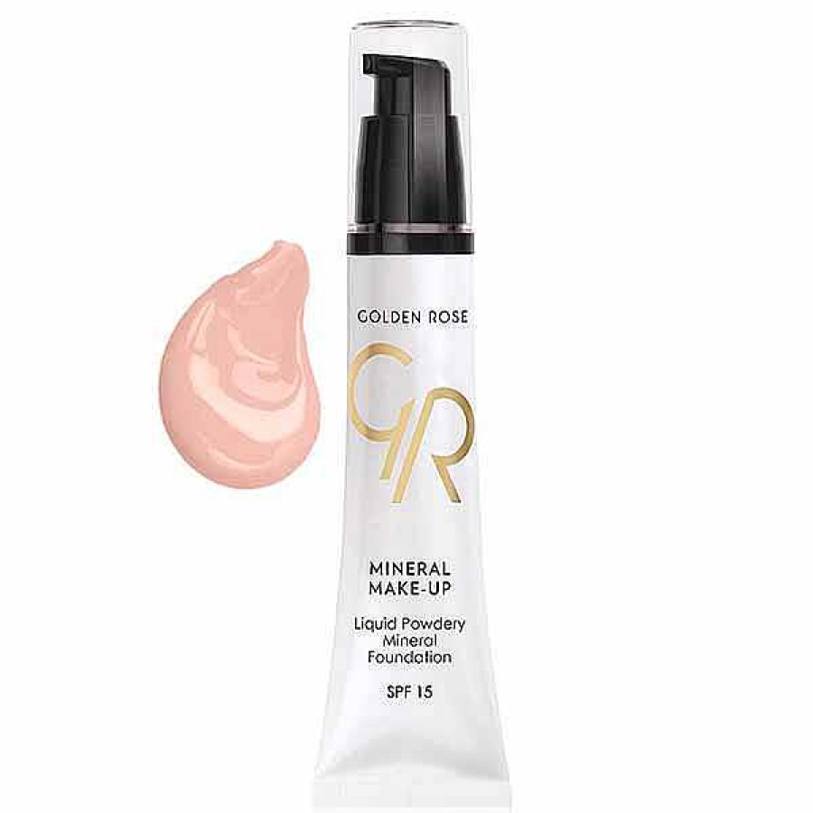 Golden Rose Golden Rose Base De Maquillaje L Quida Mineral Liquid Powder Mineral Foundation 03 Bases De Maquillaje