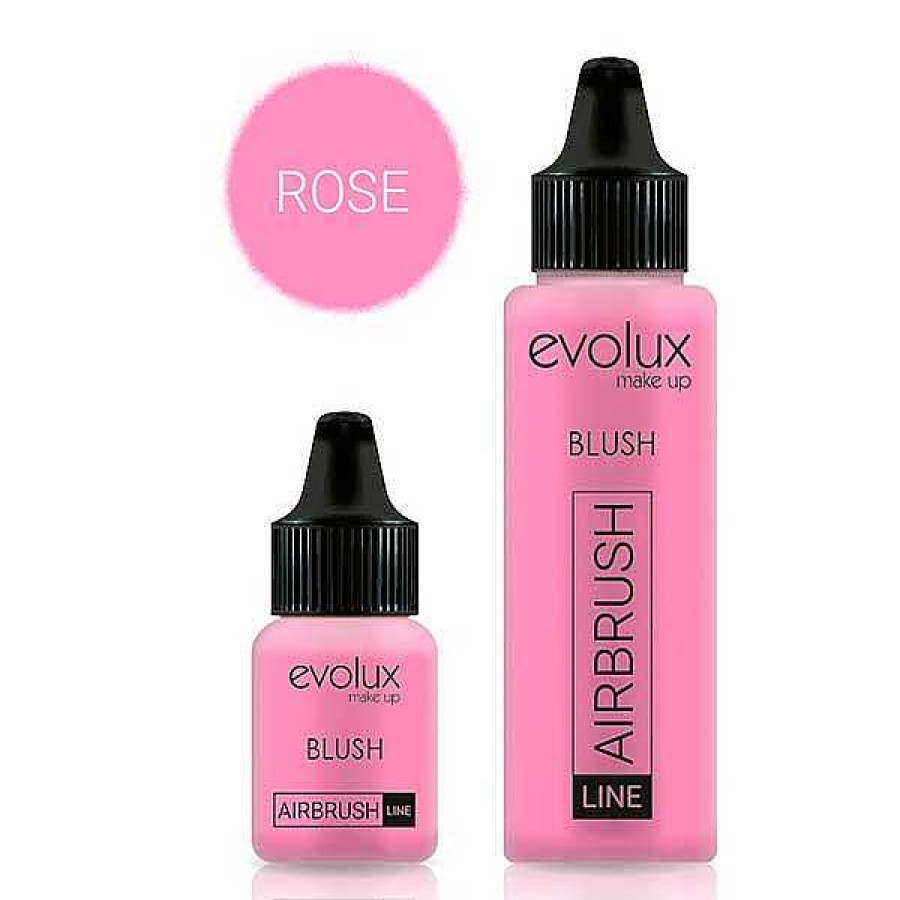 Evolux Evolux Airbrush Colorete Rose Maquillaje Base Silicona