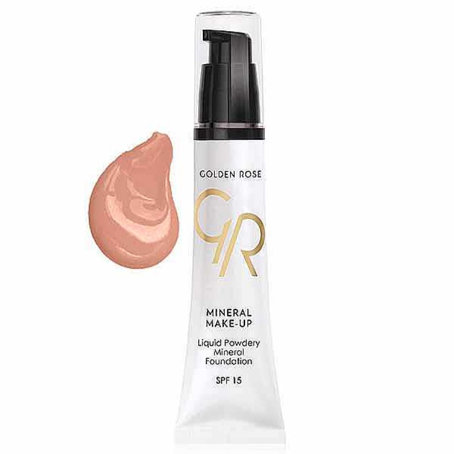 Golden Rose Golden Rose Base De Maquillaje L Quida Mineral Liquid Powder Mineral Foundation 10 Bases De Maquillaje