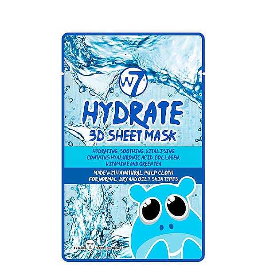 w7 W7 Mascarilla De Papel Hydrate 3D Sheet Mask Mascarillas Faciales