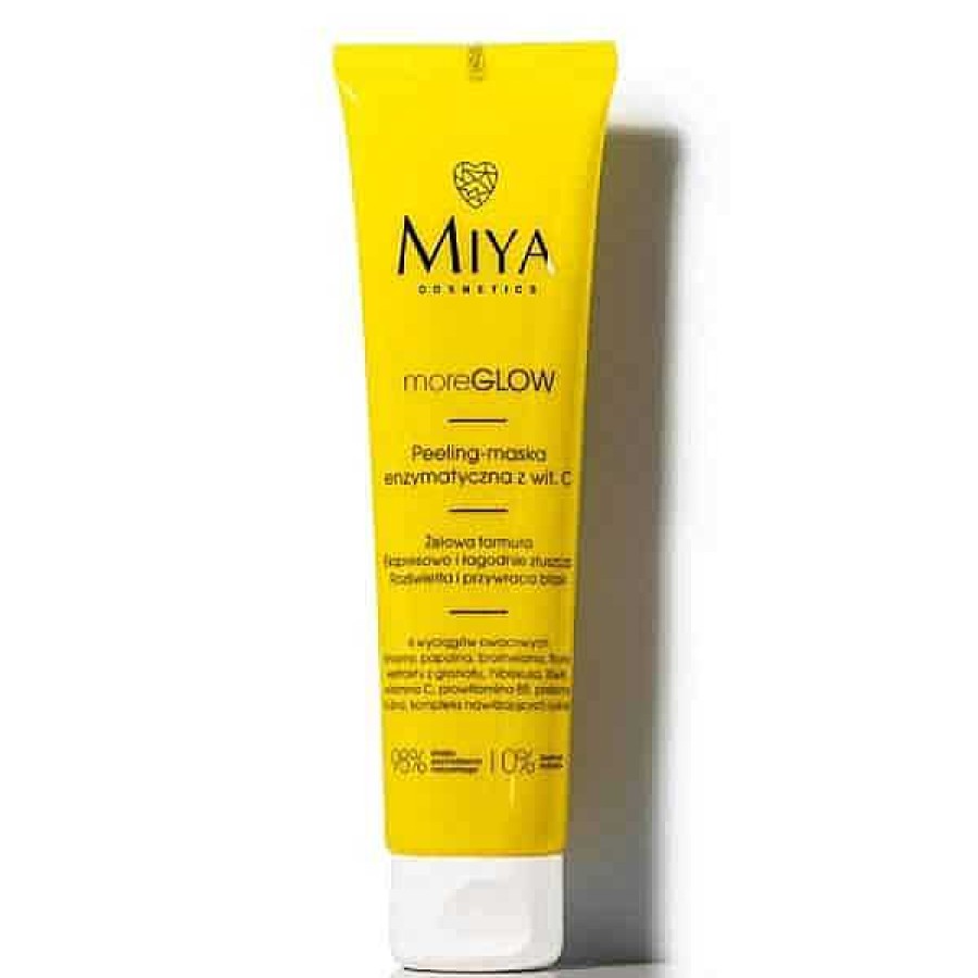 Miya Cosmetics Miya Peeling Enzim Tico Con Vitamina C Moreglow Limpiadores Faciales