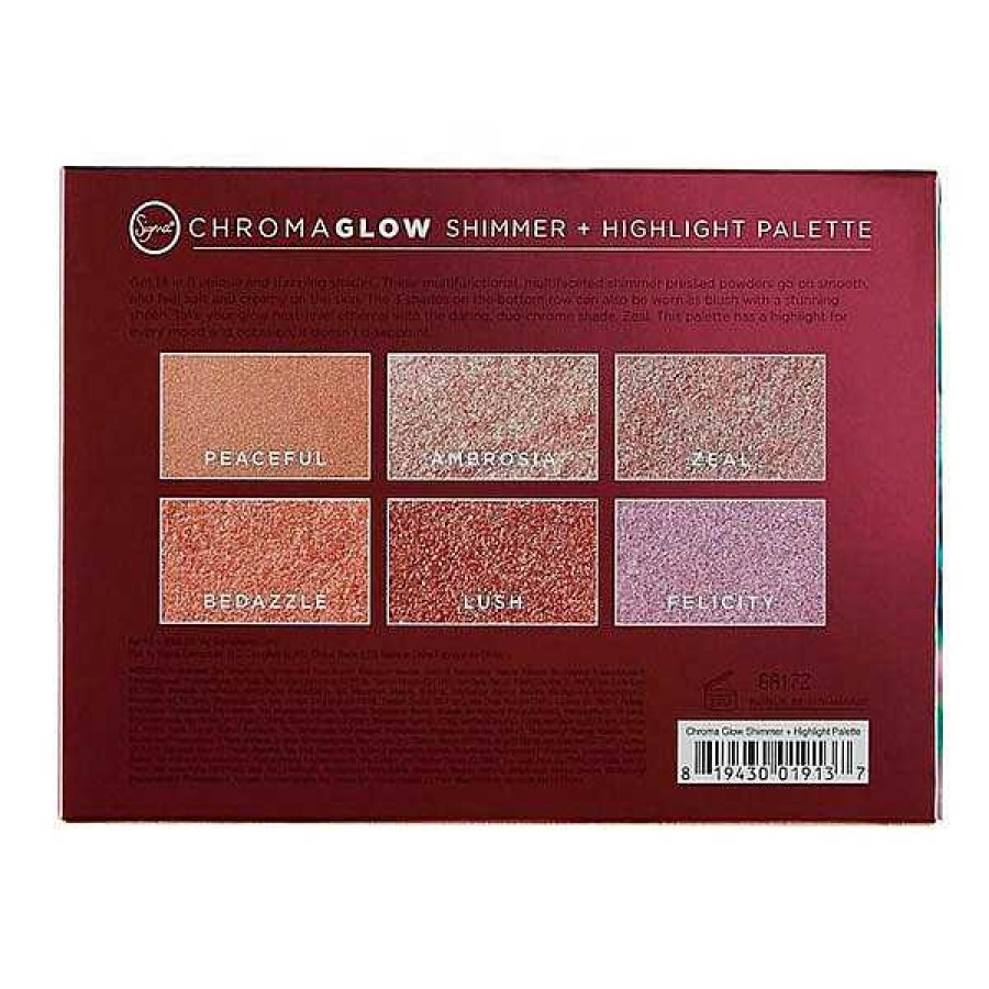 Sigma Beauty Maquillaje Sigma Beatuy Paleta De Iluminadores Chroma Glow Shimmer & Highlight Palette Iluminadores