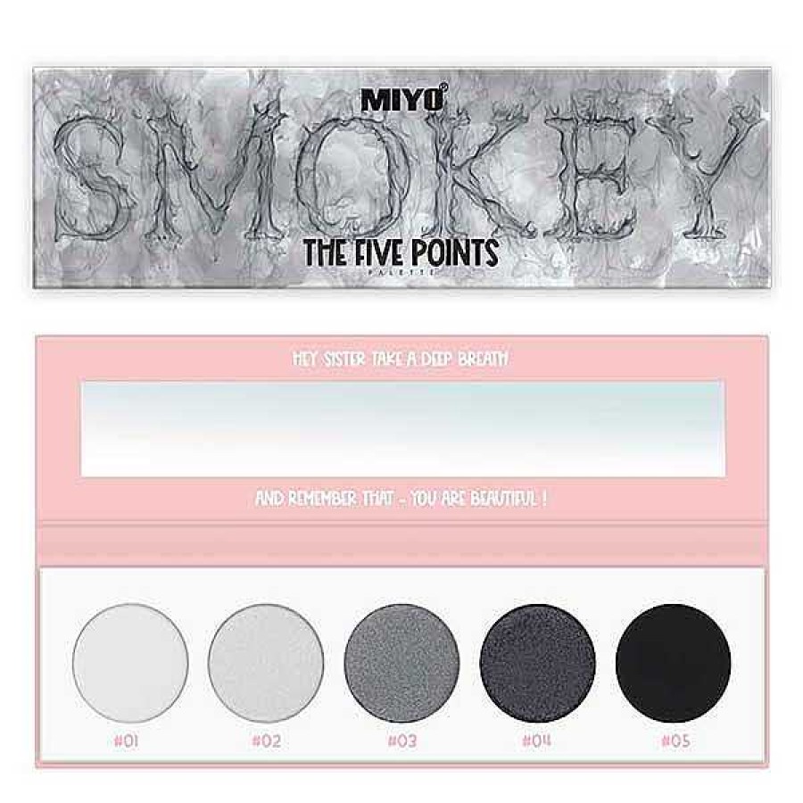 Miyo Miyo Paleta De 5 Sombras Five Points 02 Smokey Paletas / Sombras De Ojos