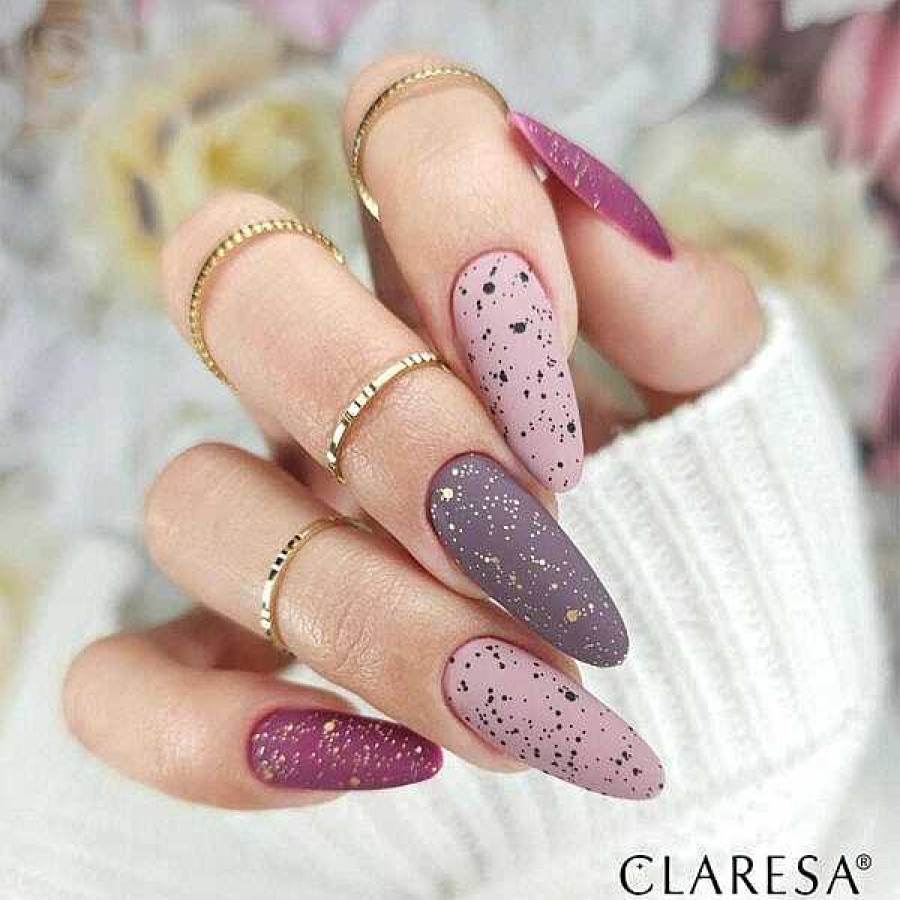 Claresa Claresa Top Coat Semipermanente Mate No Wipe Bubble Negro Bases Y Top Coats