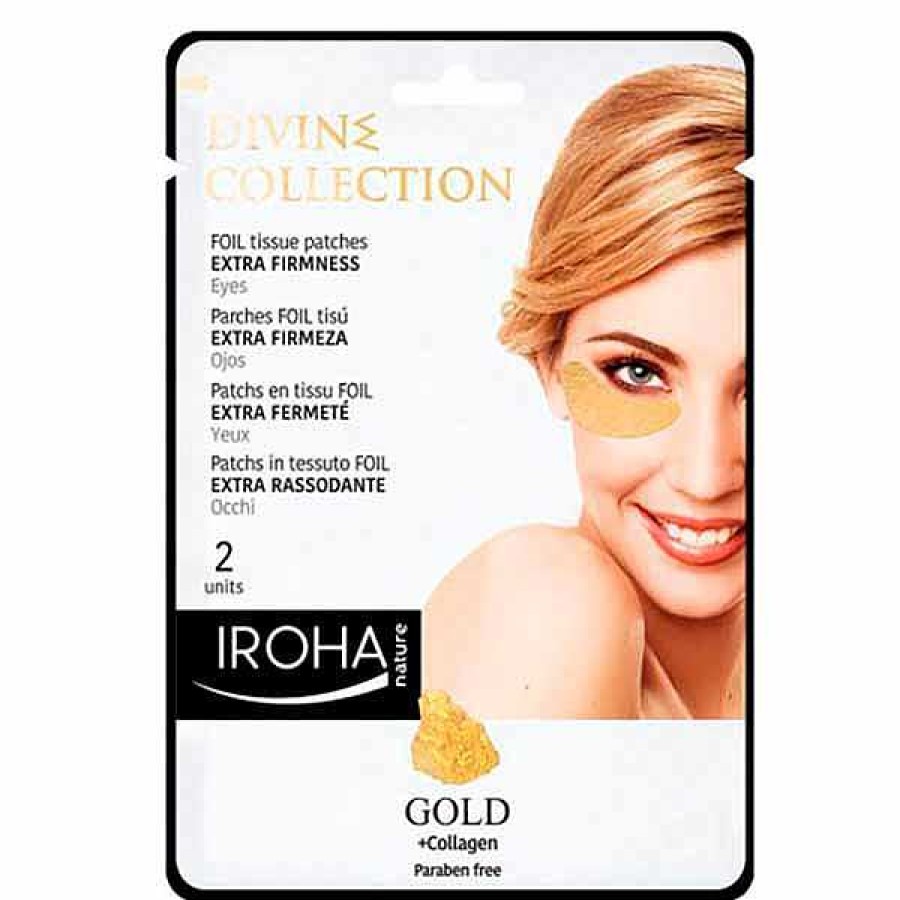 IROHA Nature Iroha Nature Parches Foil Tis Extra Reafirmantes Gold 24K Contorno De Ojos