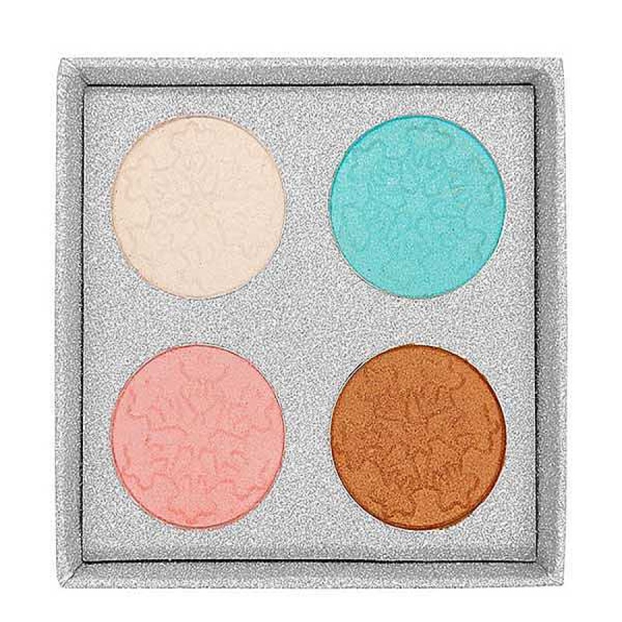 w7 W7 Paleta De 4 Iluminadores Frosted: Festive Icy Shimmers Iluminadores