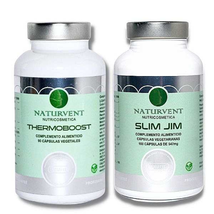 Naturvent Naturvent Pack Quemagrasas Anticelul Tico: Thermoboost + Slim Jim Suplementos Nutricionales