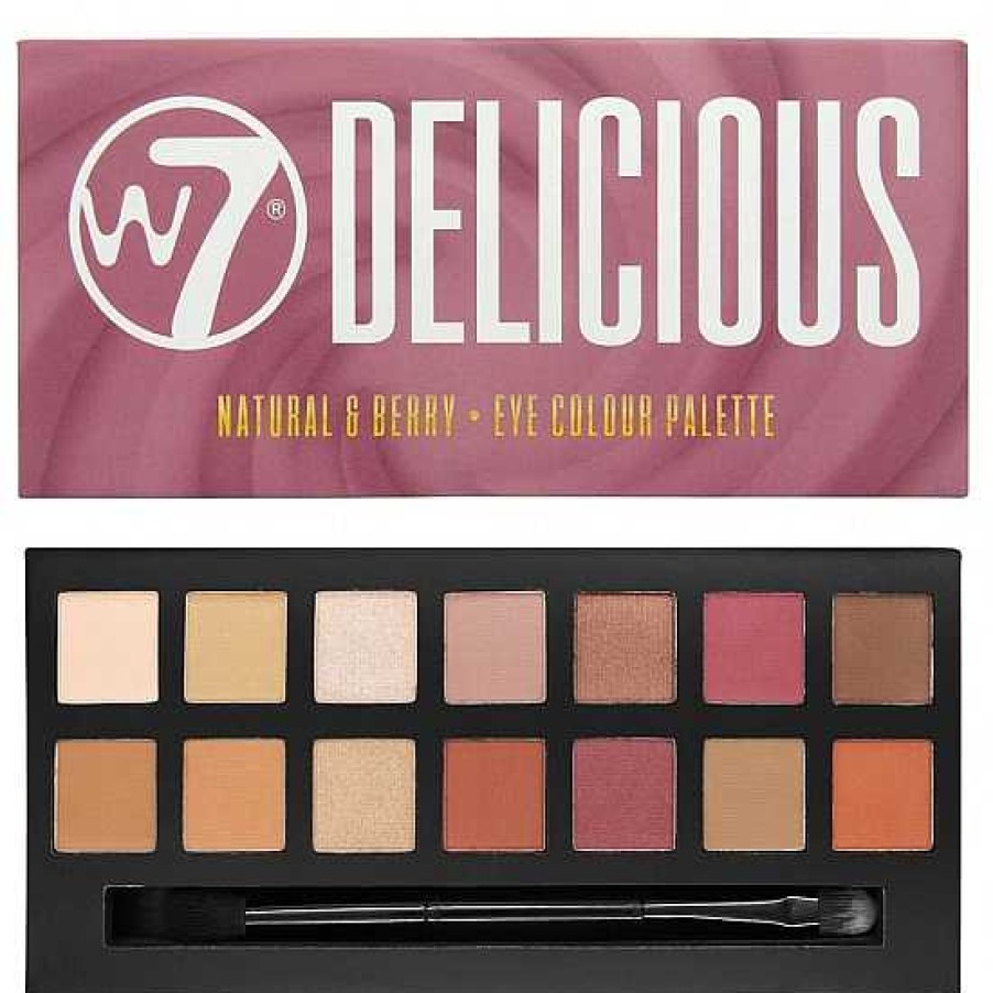 w7 W7 Paleta De Sombras Delicious Natural & Berry Paletas / Sombras De Ojos