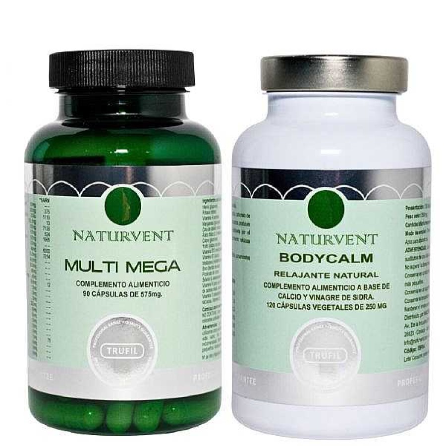 Naturvent Naturvent Pack Energ A Y Descanso: Multimega + Bodycalm. Suplementos Nutricionales