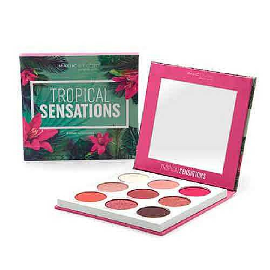 Magic Studio Idc Color Paleta 9 Tonos Sombra Tropical Sensation Green Paletas / Sombras De Ojos