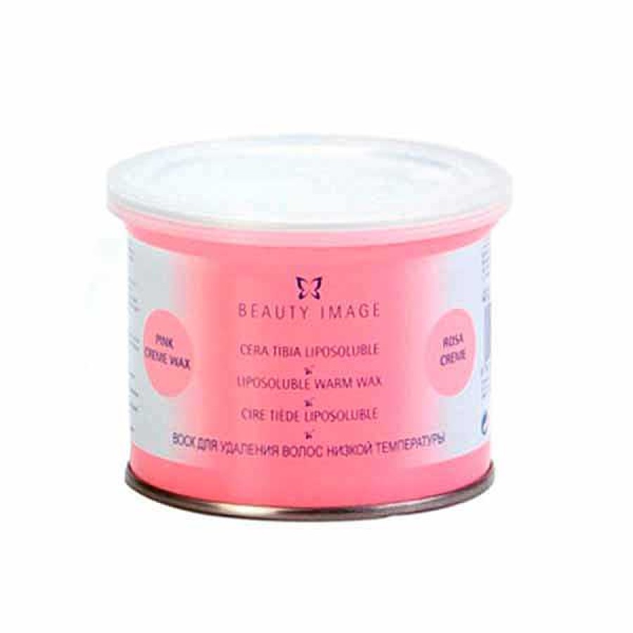 Beauty Image Beauty Image- Cera Tibia Cremosa Con Di Xido De Titanio Bote Pieles Sensibles Rosa 400G. Cera Tibia