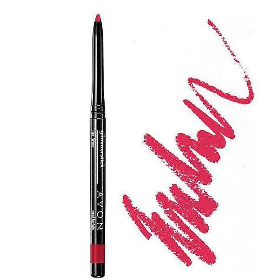 Avon Avon Perfilador De Labios Autom Tico Glimmerstick True Red Barras De Labios