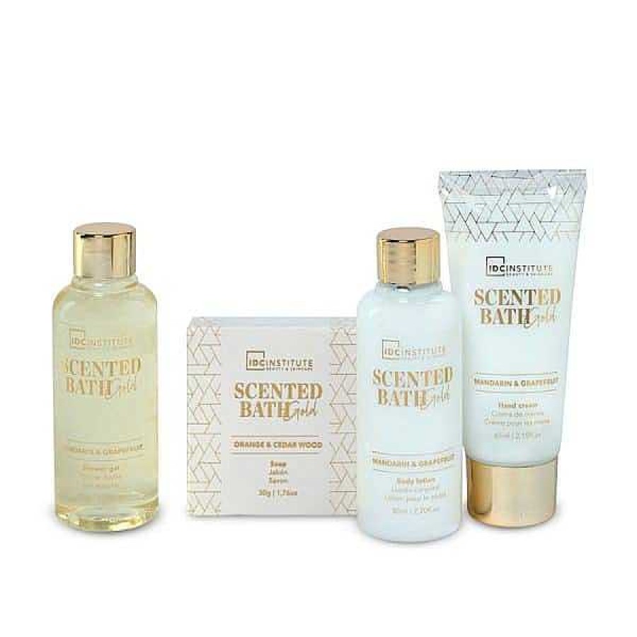 IDC Institute Idc Institute Set De Ba O 4 Piezas Scented Bath Gold Crema De Manos