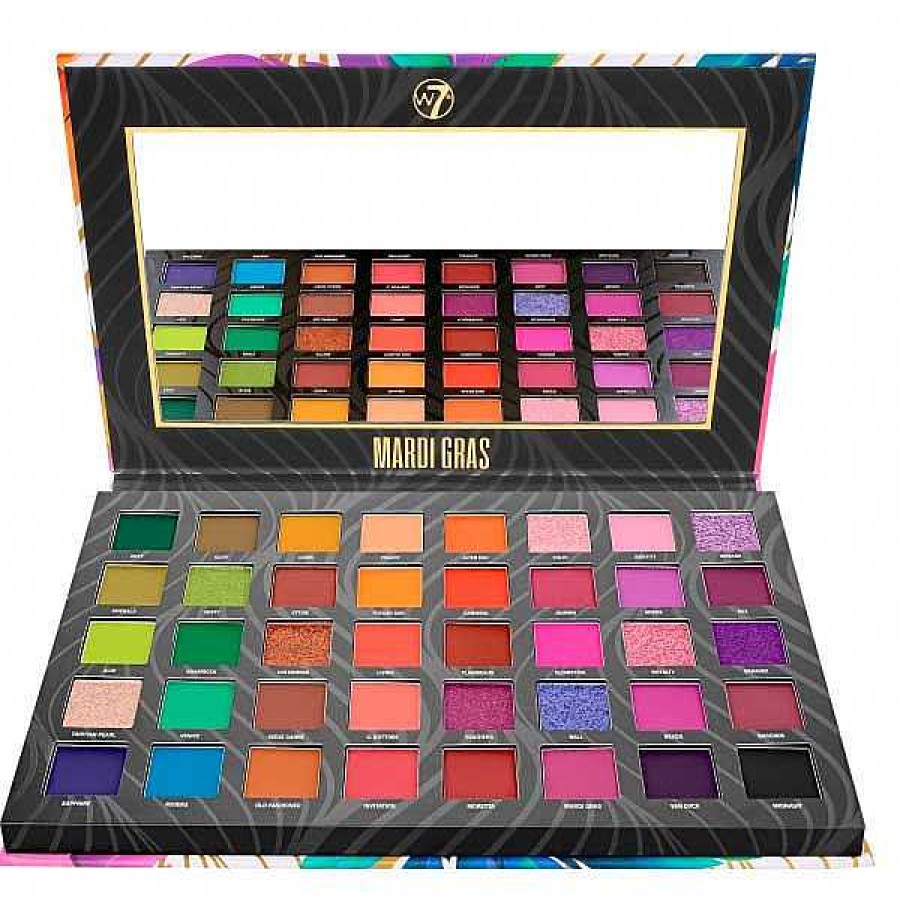 w7 W7 Paleta Pigmentos Prensados Mardi Gras Paletas / Sombras De Ojos