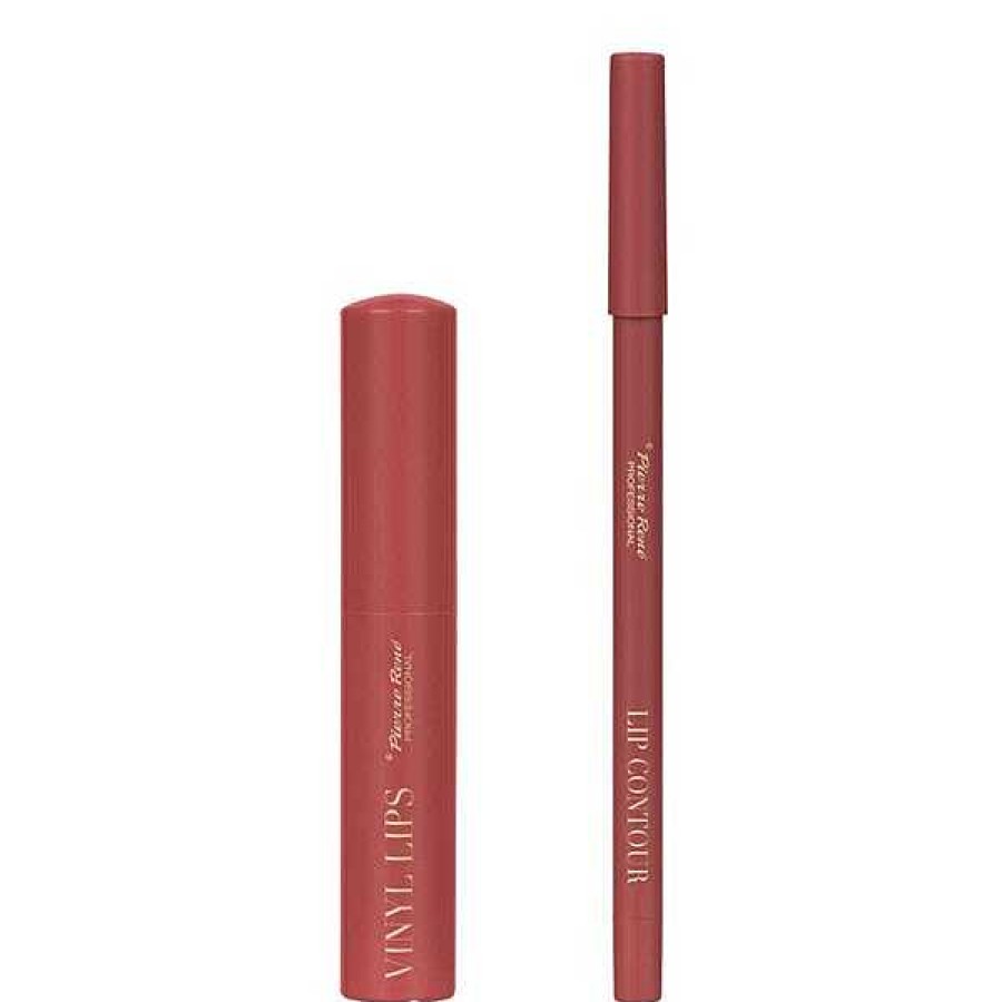 Pierre Rene Pierre Rene Lip Kit 04 Warm Nude Fusion Barras De Labios